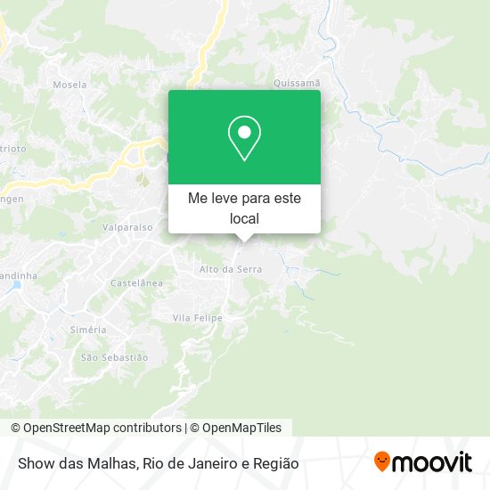 Show das Malhas mapa