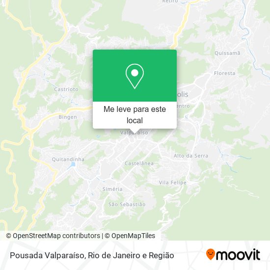 Pousada Valparaíso mapa