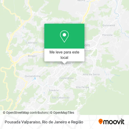 Pousada Valparaíso mapa