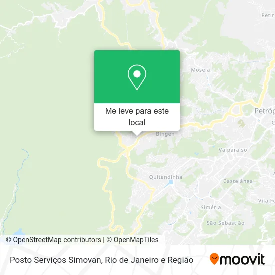Posto Serviços Simovan mapa