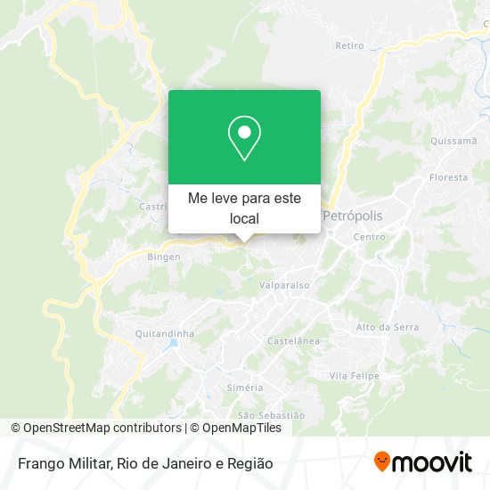 Frango Militar mapa