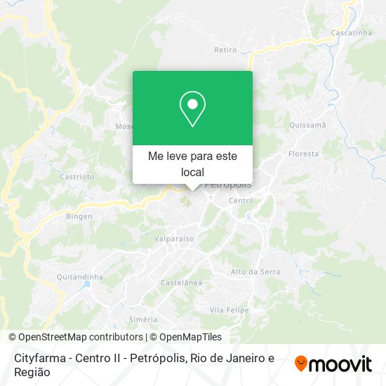Cityfarma - Centro II - Petrópolis mapa