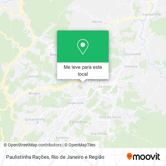 Paulistinha Rações mapa