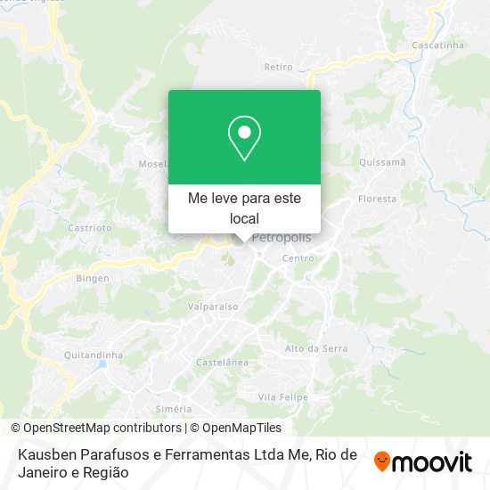 Kausben Parafusos e Ferramentas Ltda Me mapa