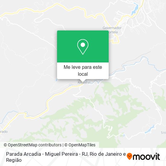 Parada Arcadia - Miguel Pereira - RJ mapa