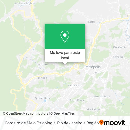 Cordeiro de Melo Psicologia mapa