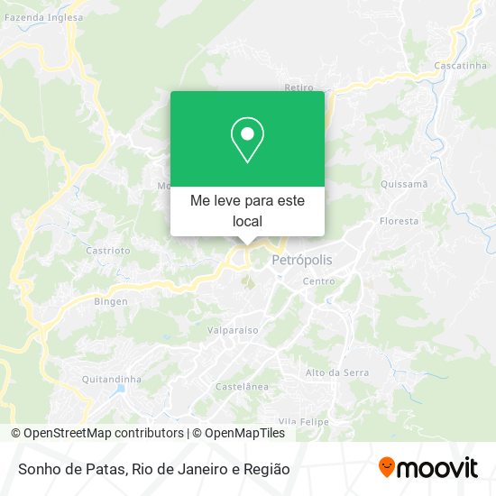 Sonho de Patas mapa