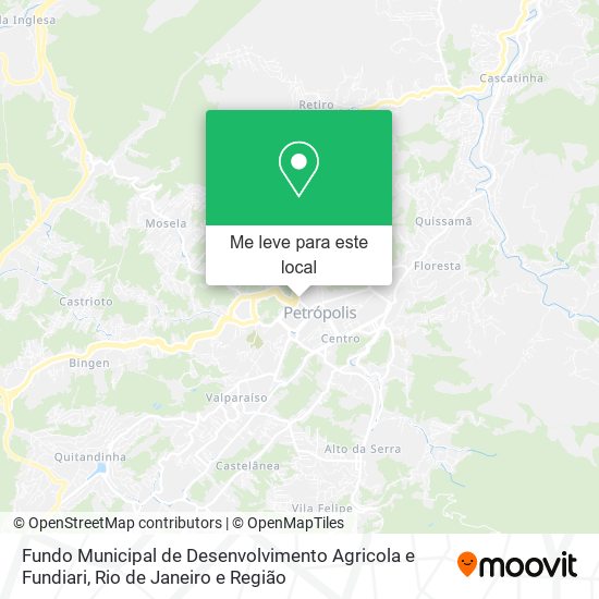 Fundo Municipal de Desenvolvimento Agricola e Fundiari mapa