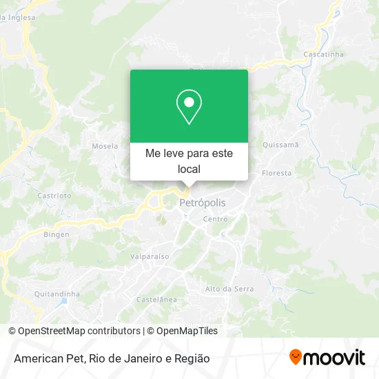 American Pet mapa