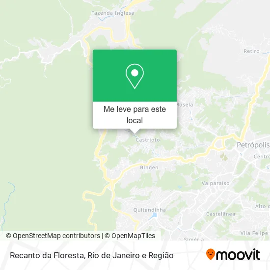 Recanto da Floresta mapa