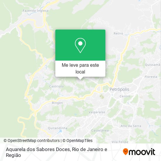 Aquarela dos Sabores Doces mapa