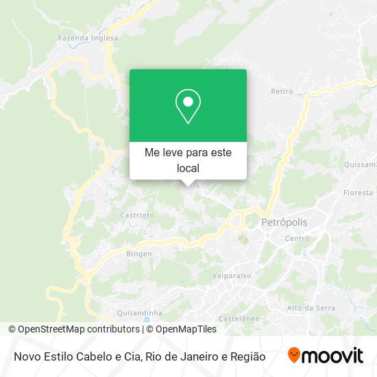 Novo Estilo Cabelo e Cia mapa