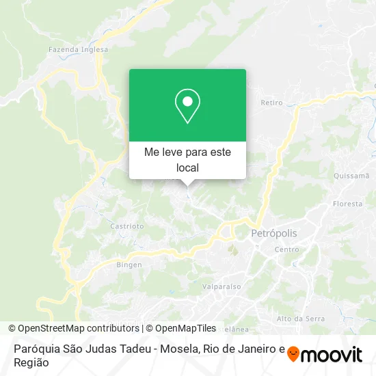 Paróquia São Judas Tadeu - Mosela mapa