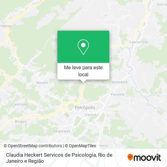 Claudia Heckert Servicos de Psicologia mapa
