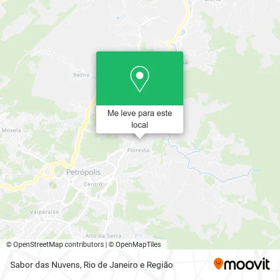 Sabor das Nuvens mapa