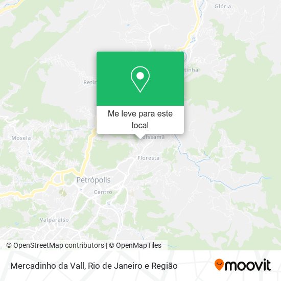 Mercadinho da Vall mapa