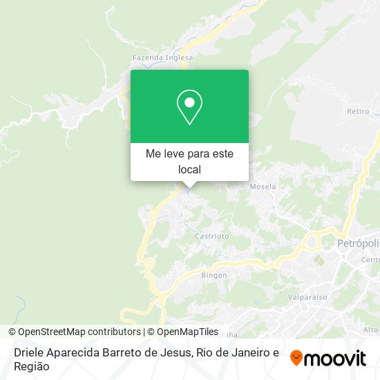 Driele Aparecida Barreto de Jesus mapa