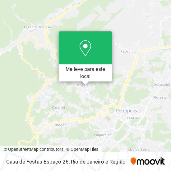 Casa de Festas Espaço 26 mapa