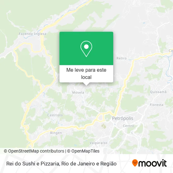 Rei do Sushi e Pizzaria mapa