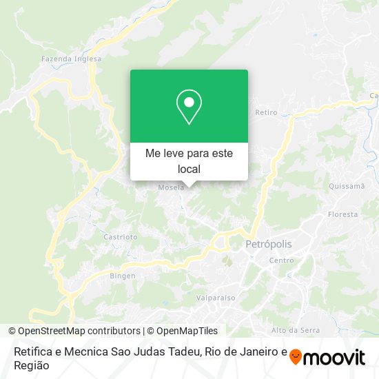 Retifica e Mecnica Sao Judas Tadeu mapa