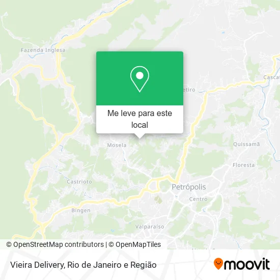 Vieira Delivery mapa