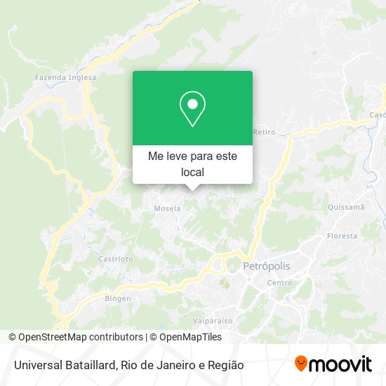 Universal Bataillard mapa