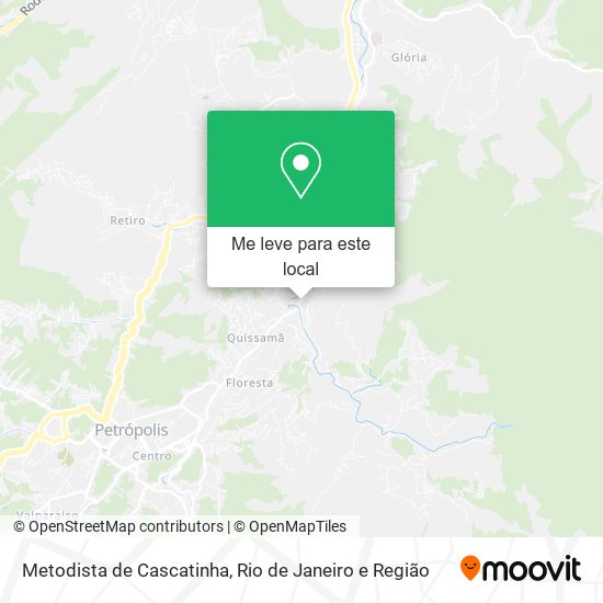 Metodista de Cascatinha mapa