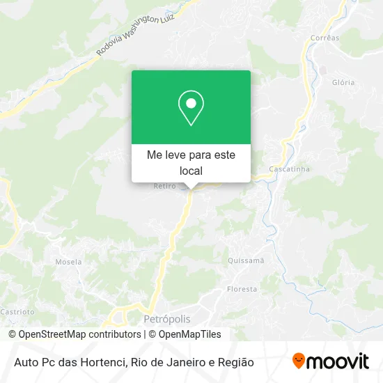 Auto Pc das Hortenci mapa