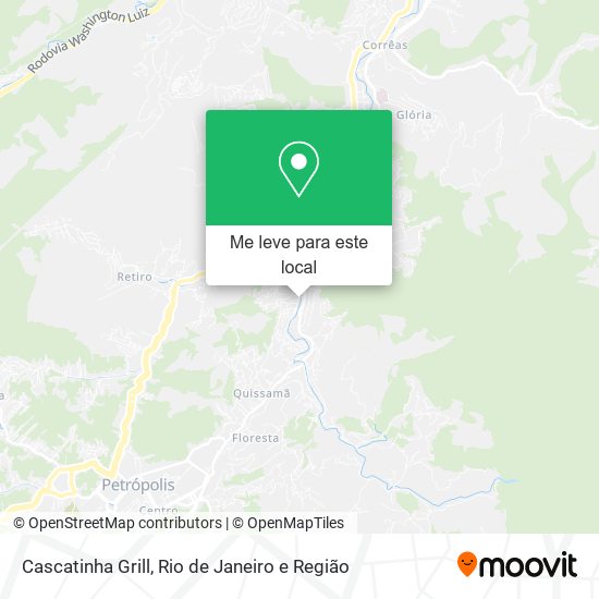 Cascatinha Grill mapa