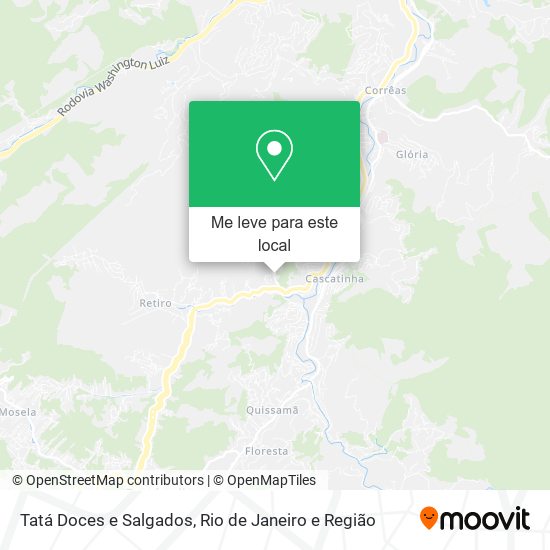 Tatá Doces e Salgados mapa