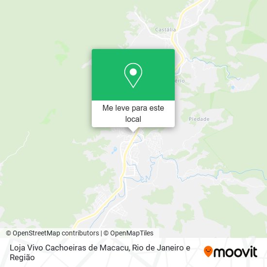 Loja Vivo Cachoeiras de Macacu mapa