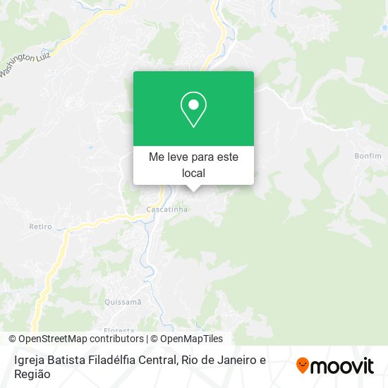 Igreja Batista Filadélfia Central mapa