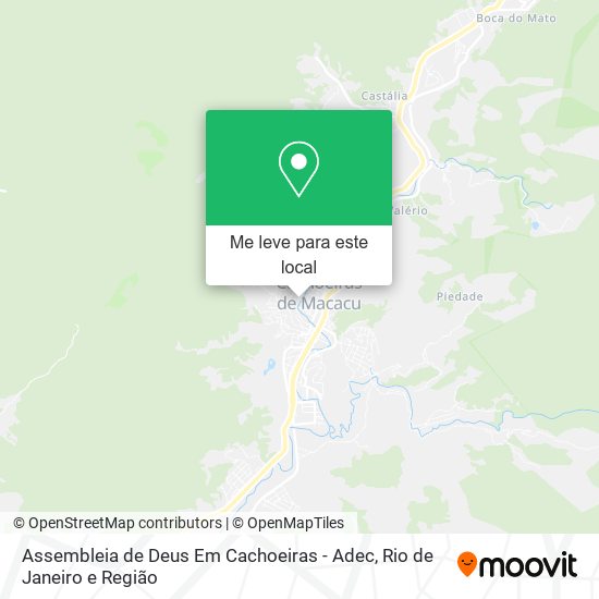 Assembleia de Deus Em Cachoeiras - Adec mapa