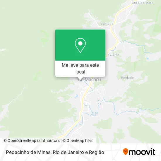 Pedacinho de Minas mapa