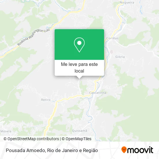 Pousada Amoedo mapa