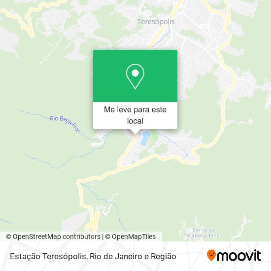 Estação Teresópolis mapa