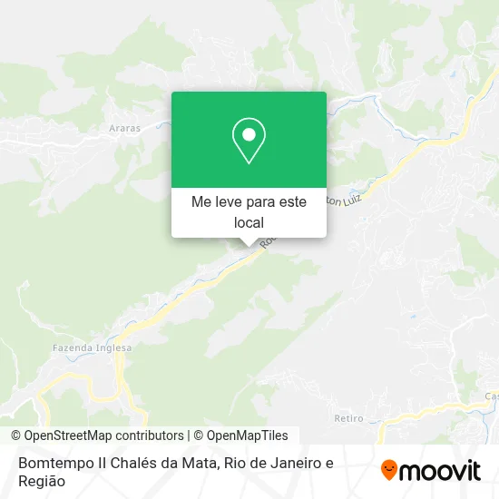 Bomtempo II Chalés da Mata mapa