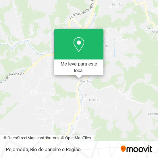 Pejomoda mapa