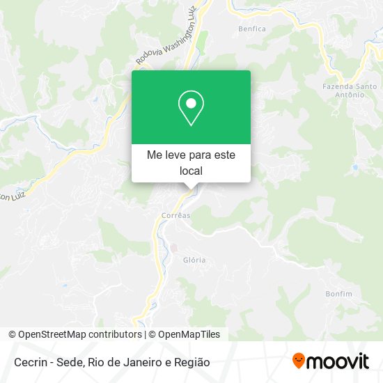 Cecrin - Sede mapa