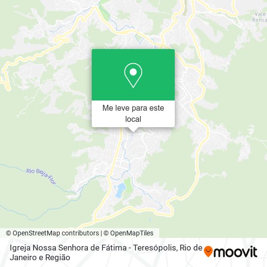Igreja Nossa Senhora de Fátima - Teresópolis mapa