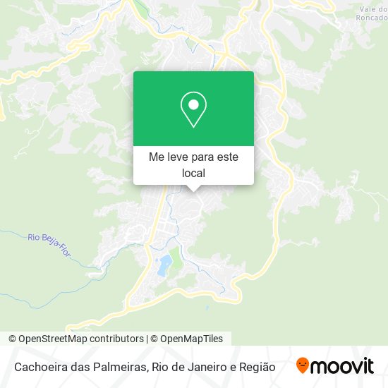 Cachoeira das Palmeiras mapa