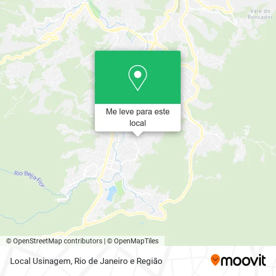 Local Usinagem mapa
