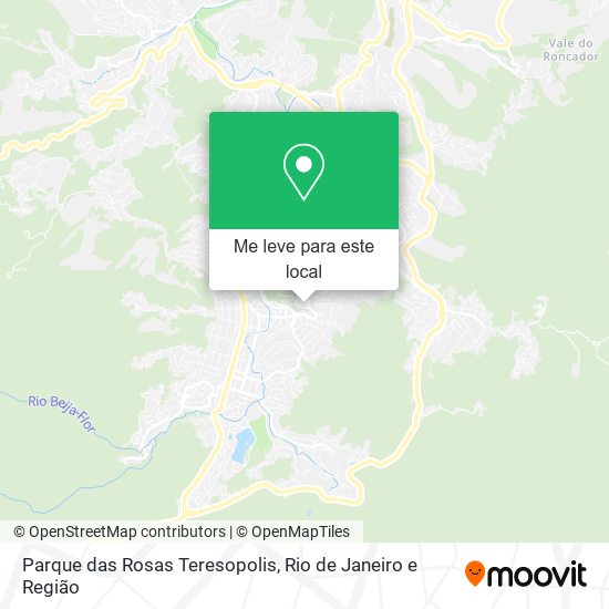 Parque das Rosas Teresopolis mapa