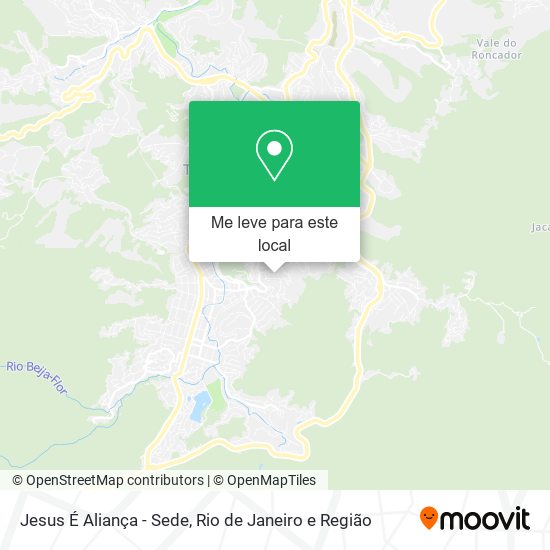Jesus É Aliança - Sede mapa