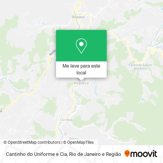 Cantinho do Uniforme e Cia mapa
