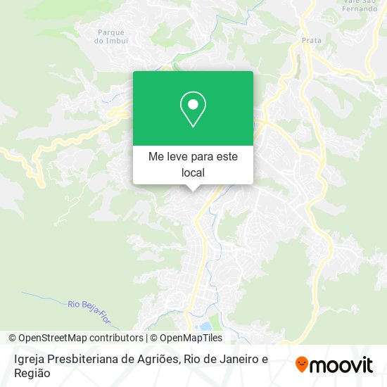 Igreja Presbiteriana de Agriões mapa