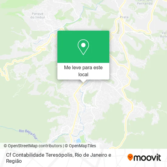 Cf Contabilidade Teresópolis mapa