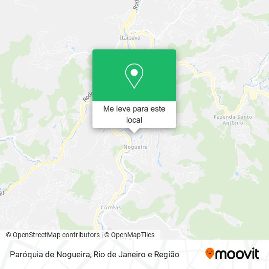 Paróquia de Nogueira mapa
