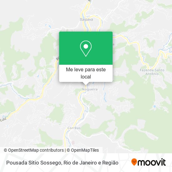 Pousada Sitio Sossego mapa