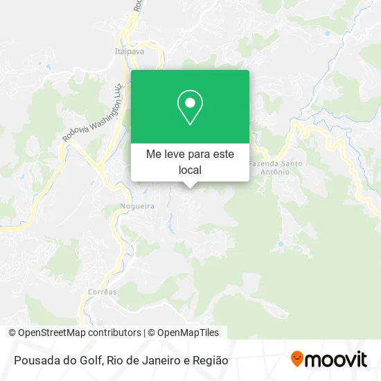 Pousada do Golf mapa